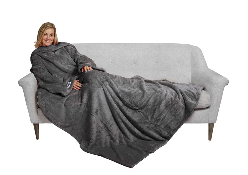 Eredeti The Slanket - Szürke takaró ujjakkal